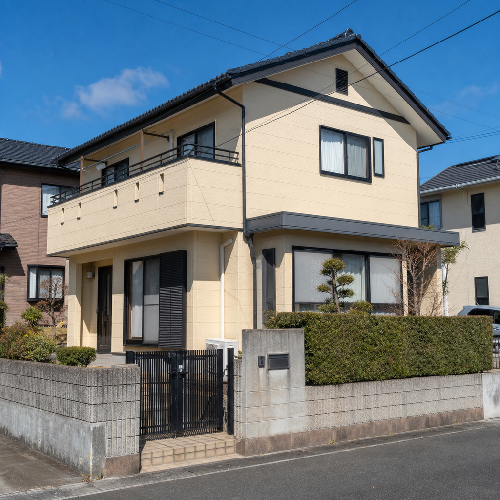 外壁と屋根の塗り替え施工写真